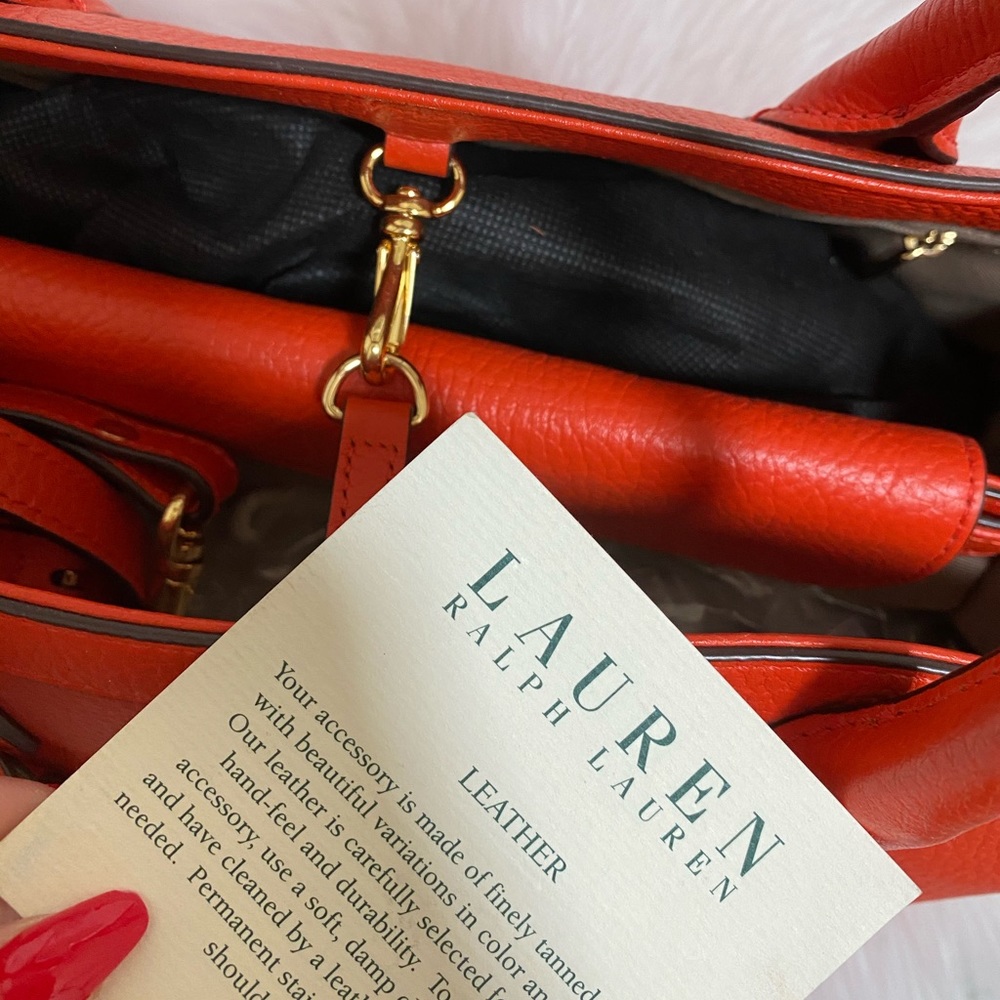 Ralph Lauren Neon Orange Bag - Picture 7 of 8